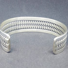 Silver Twist Wire Cuff Bracelet