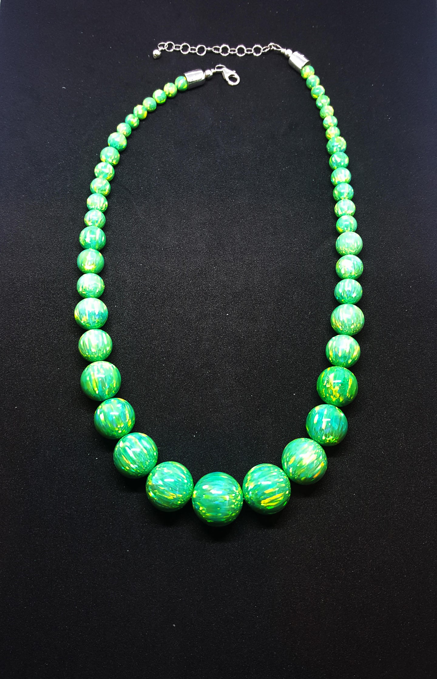 Green Opal Graduated Necklace