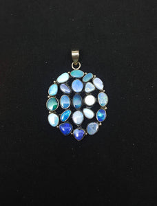 Boulder Opal Pendant 21 Stones