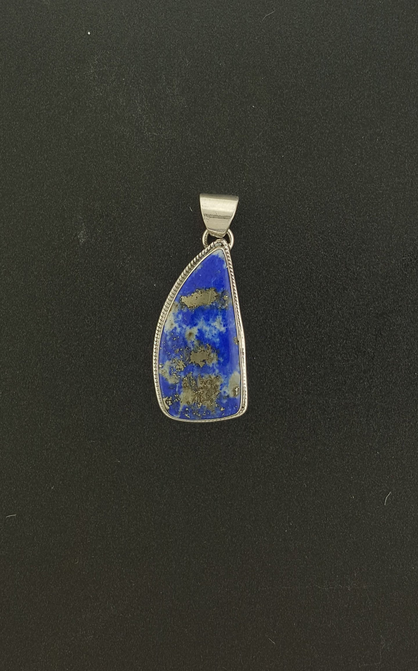 sterling silver Lapis pendant