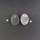Big bumblebee jasper Oval sterling silver post earrings - Chimney Butte SIGNED