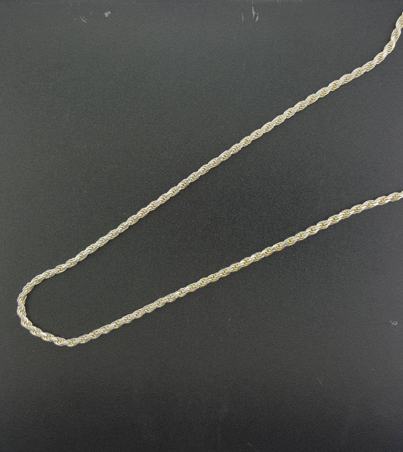 18, 20, 22, 24 inches Sterling silver men's necklace chain