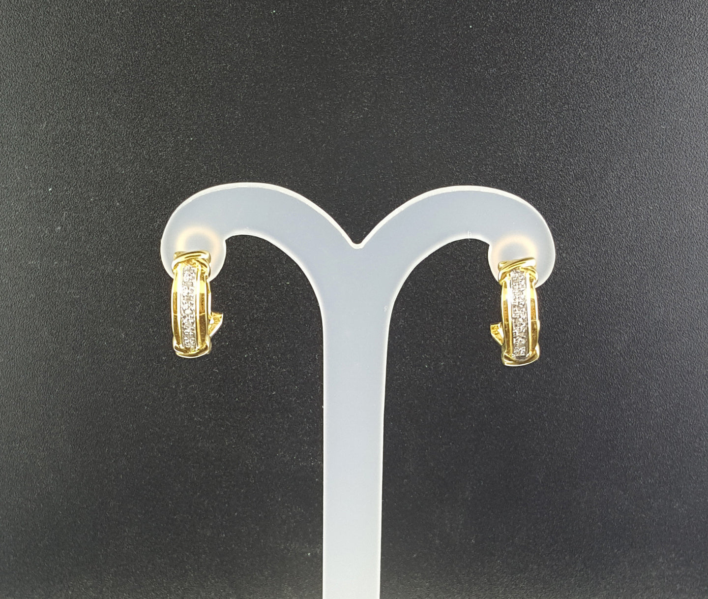 Gold-plated over sterling silver post earrings