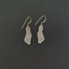 VINTAGE Cat sterling silver dangle earrings