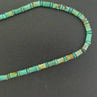 18 inches Turquoise necklace with inlay bear pendant