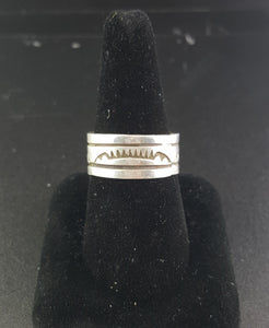 sterling silver ring - stamped RE - size 8.5 and 12