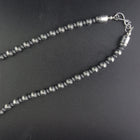 22 inches stamped Navajo pearl sterling silver necklace big Navajo sterling silver Cross pendant