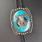 Native American Bolo Tie - Turquoise Vintage - sterling silver