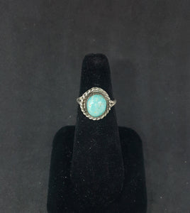 size 6.5 vintage Navajo turquoise sterling silver ring