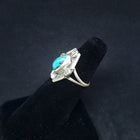 size 7 1/4 VINTAGE Navajo Kingman turquoise sterling silver ring