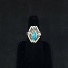 size 7 1/4 VINTAGE Navajo Kingman turquoise sterling silver ring