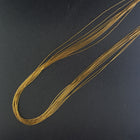 20 inches 10 strands gold-filled liquid silver necklace