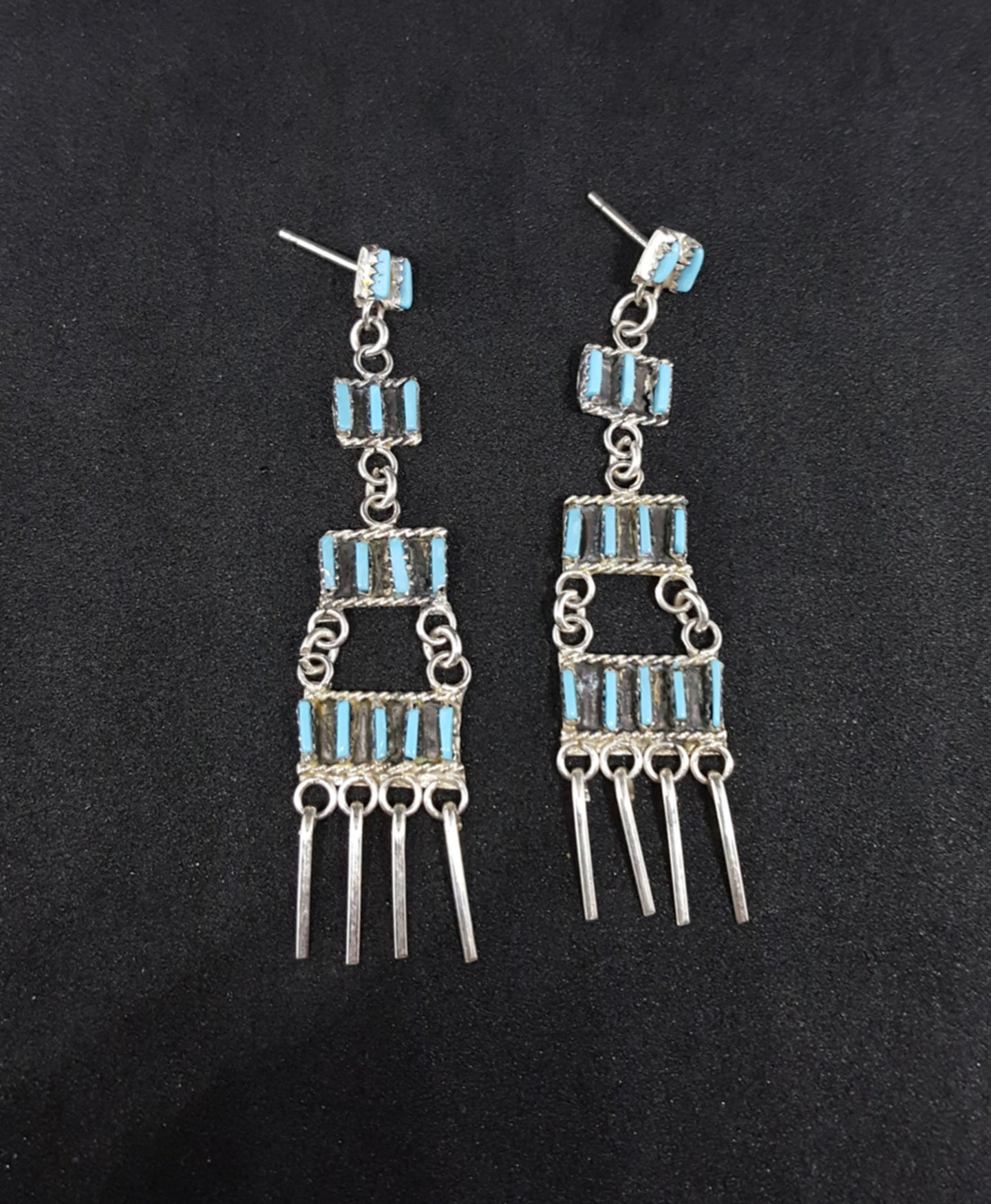 Zuni Sterling Silver Earring Ophelia Soseeah