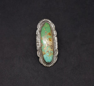 Big Turquoise Ring- Vintage - size 12