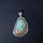 Roystons turquoise sterling silver pendant