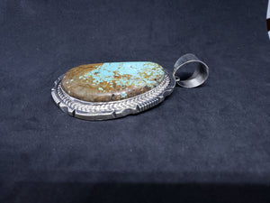 Roystons turquoise sterling silver pendant