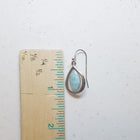 Teardrop Blue Larimar sterling silver dangle earrings