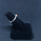 Size 7 - Simple thin Spiny Oyster sterling silver ring