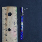 New Southwest Corn lady Inlay Lapis Mother of Pearl Blue Fire Opal Coral Turquoise long rectangular sterling silver post earrings