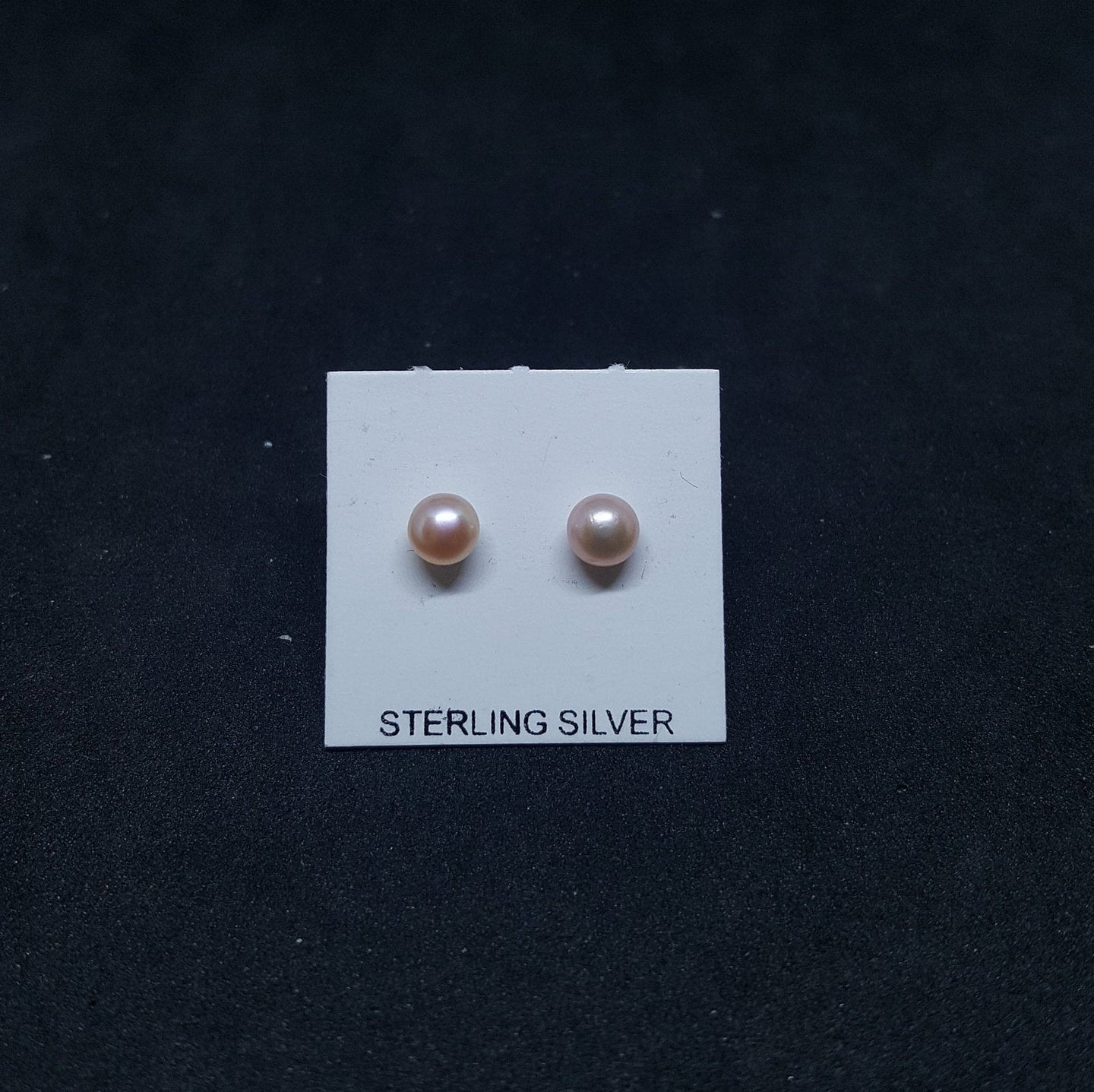 3 mm Sphere Mother of Pearl sterling silver stud earrings