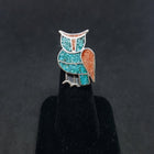 Size 6 - The Wonder Owl micro stones sterling silver ring - Vintage