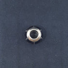 Small Black Onyx sterling silver Spherical shape Pandora bracelet beads - 3 styles