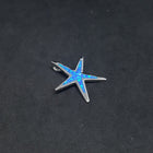 Sea Star Blue Fire Opal Sterling silver sterling silver simple pendant necklace