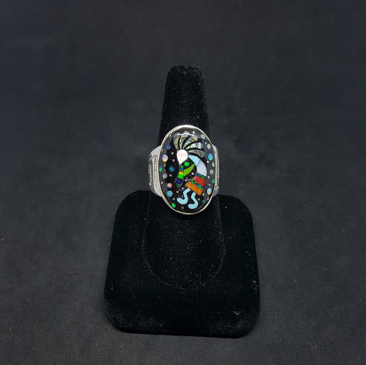 Kokopelli ring sale sterling silver