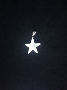 Star sterling silver pendant necklace