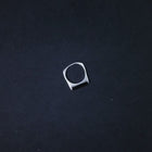 Inlay Black Onyx sterling silver ring
