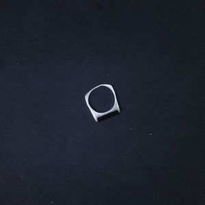 Inlay Black Onyx sterling silver ring