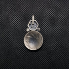 Silver Spiny Oyster Buffalo Coin Pendant Necklace Sterling Silver