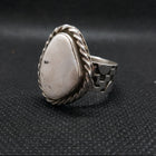 Silver White Buffalo Turquoise Ring