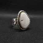 Silver White Buffalo Turquoise Ring