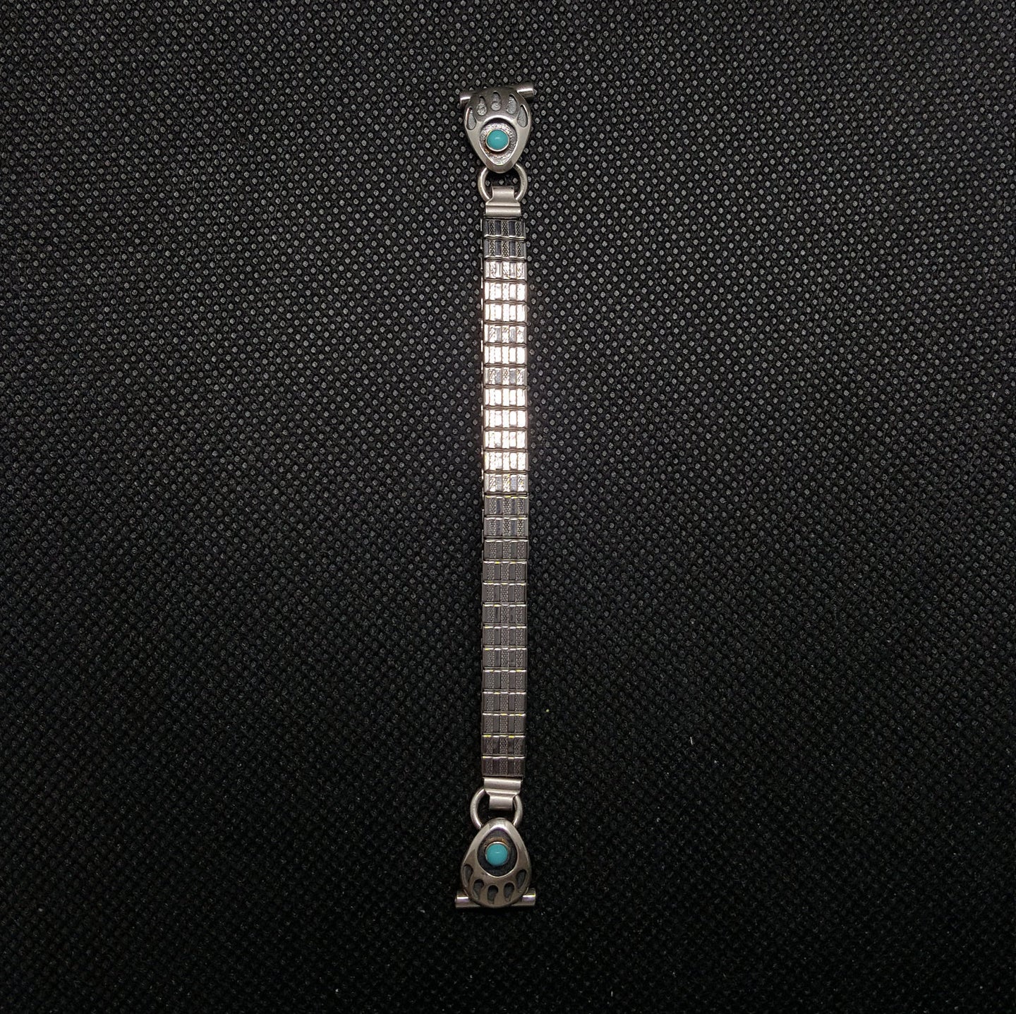 Silver Sleeping Beauty Watch Band Sterling Silver