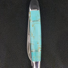 Stainless Steel Kingman Turquoise Three Bladed Knife